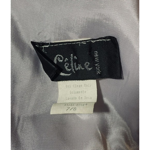 Vintage Celine New York Lilac Long Formal Evening Gown Dress Junior Sz 7/8 Lined - Picture 3 of 12